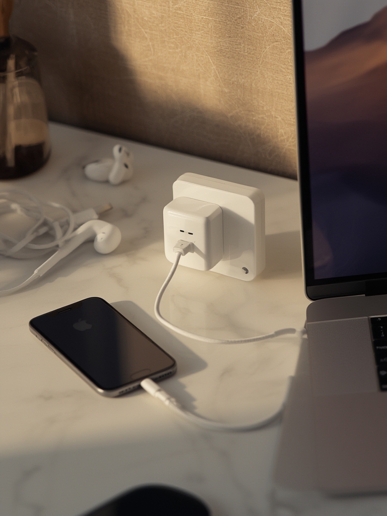 usb charger in action