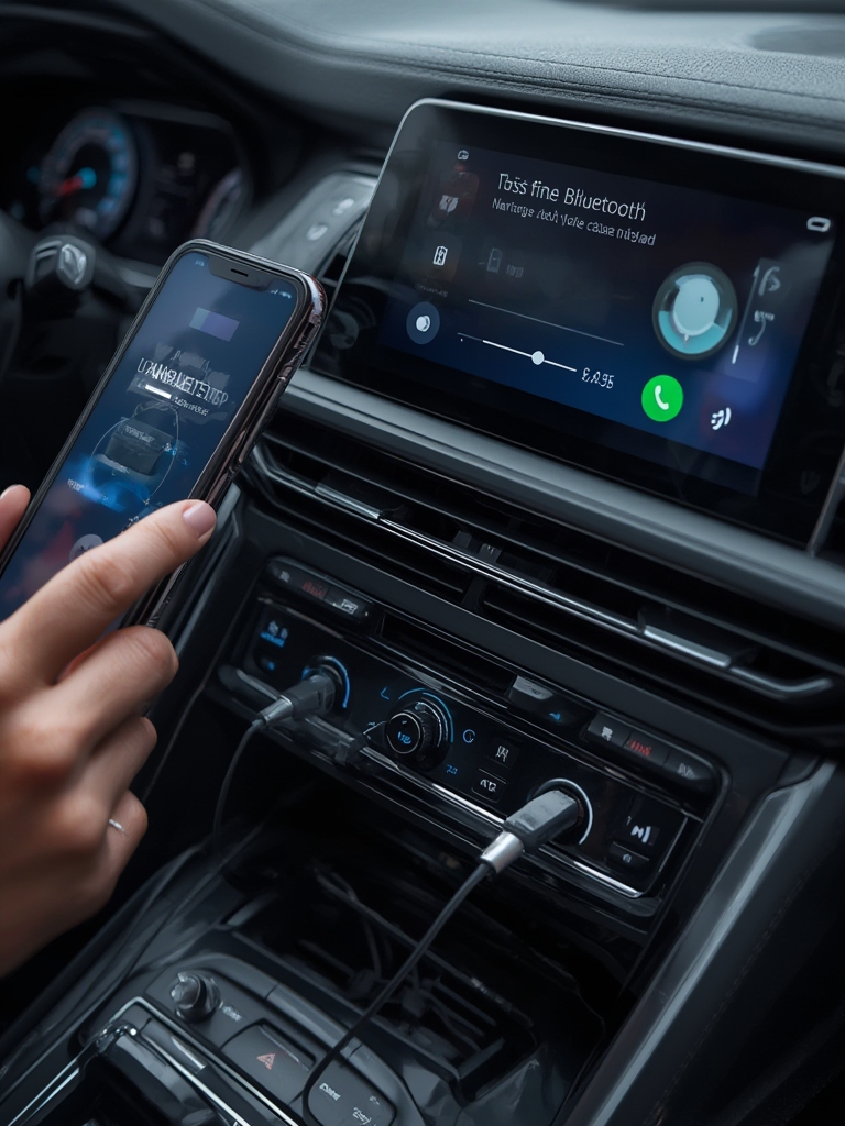 bluetooth transmitter in action