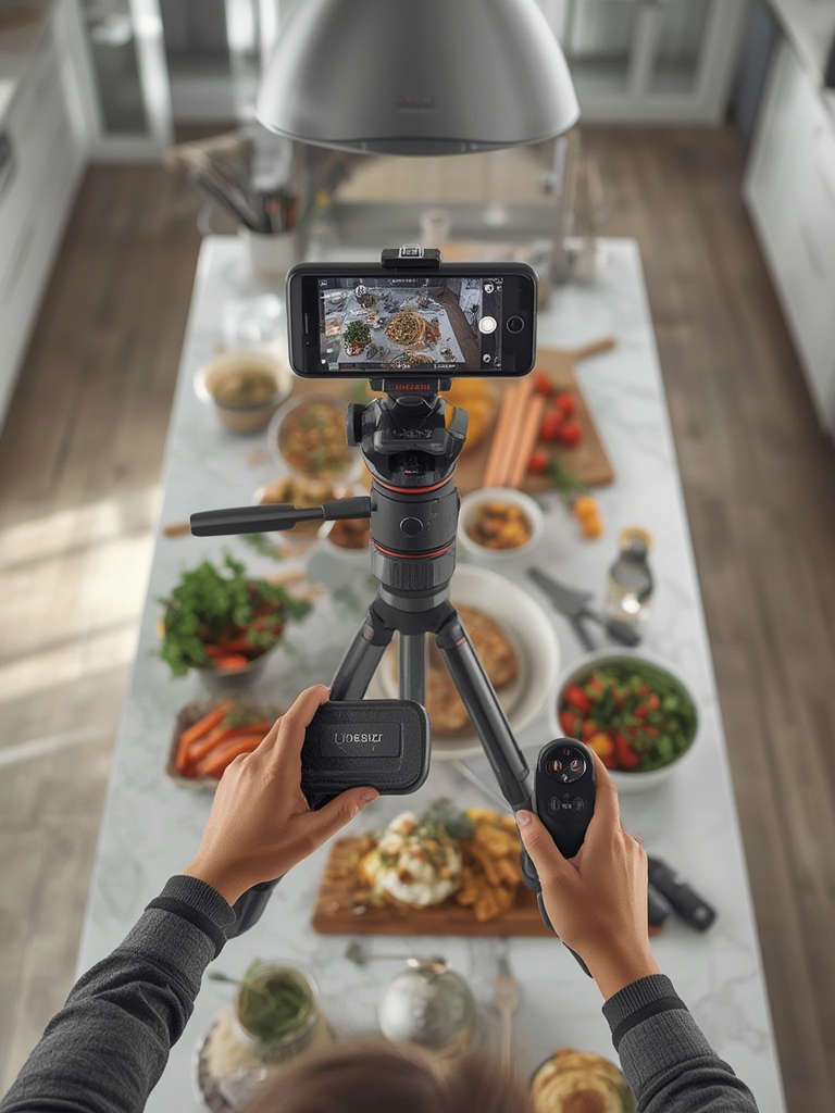 Phone Tripod: 7 Ultimate Steps For Best Overhead Shots In 2026 2 phone tripod in action