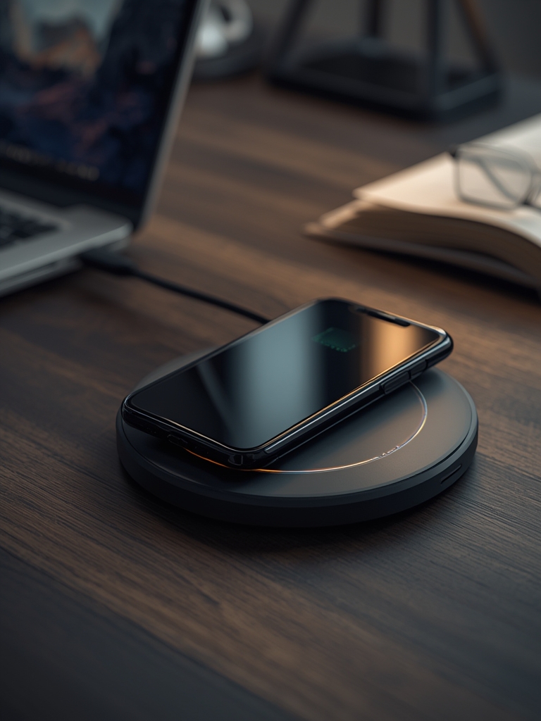 Wireless Charger: 7 Ultimate Steps For An Amazing Charging Solution In 2026 2 Amazon Basics 15W Qi Certified Wireless Charging Pad for iPhone 16/15/14/13/12/11/X, Samsung and More, with USB Cable, Black in action