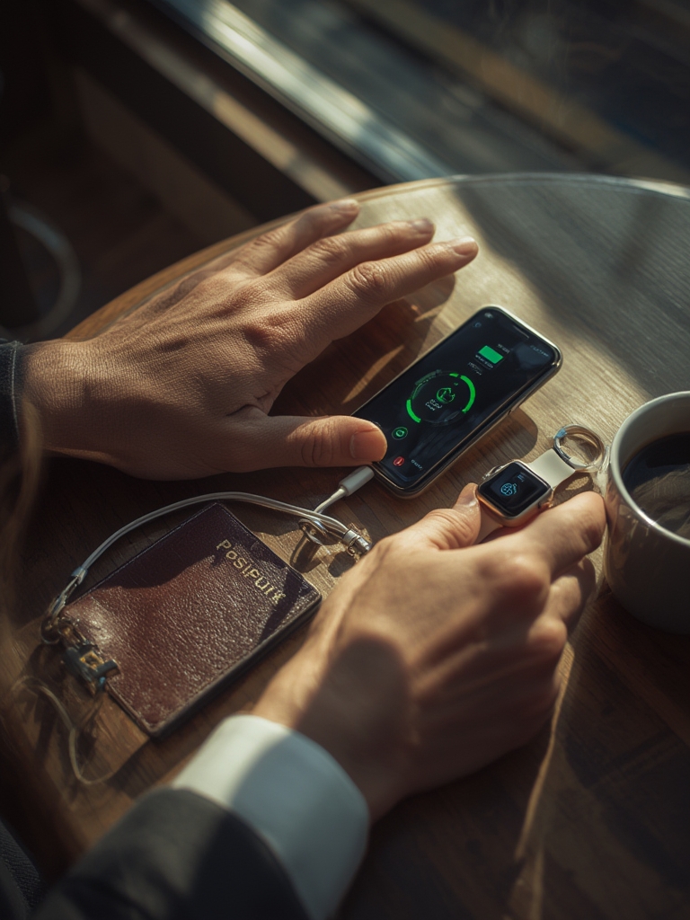 portable charger in action