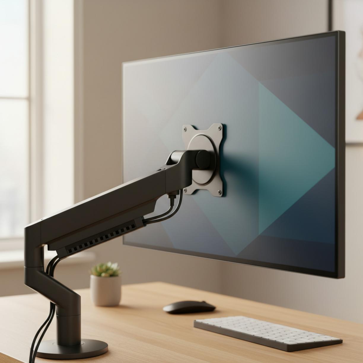 monitor stand in action