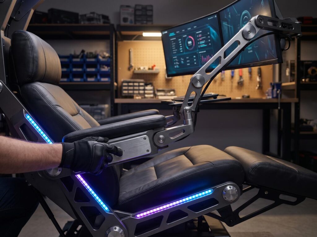 Informational: User wants to discover the best practices, accessories, and inspiration for building a scorpion gaming setup.