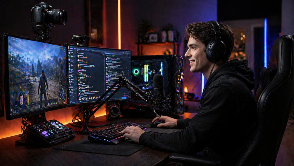 best streaming webcam gaming, gaming mic and capture card