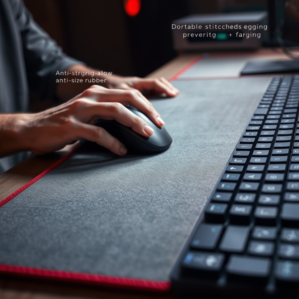 gaming mousepad in action