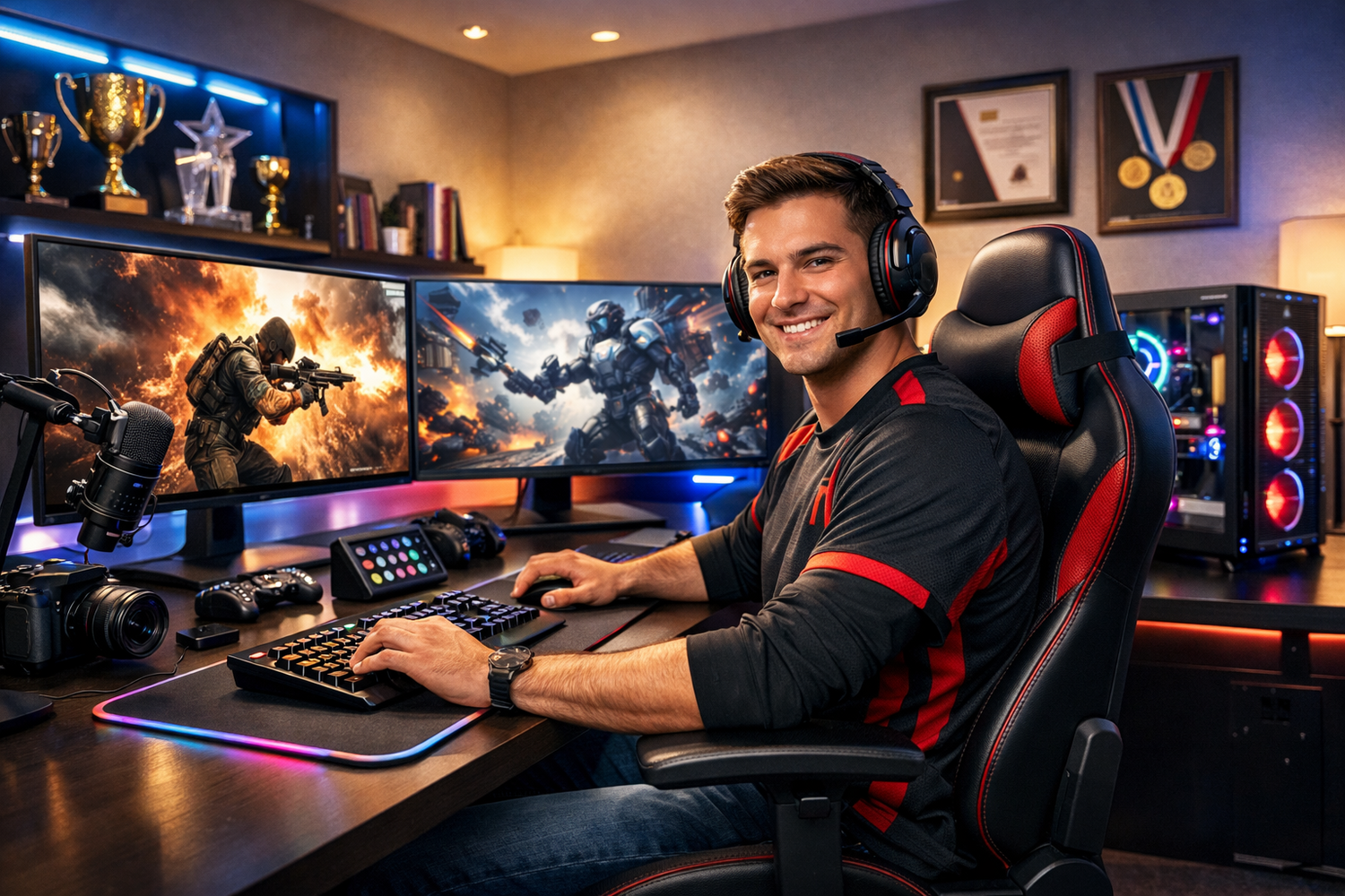 Informational: User wants to discover the top gaming gear according to pmwgamegeek recommendations.