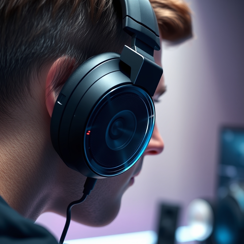 gaming headset with surround sound - Illustration 2