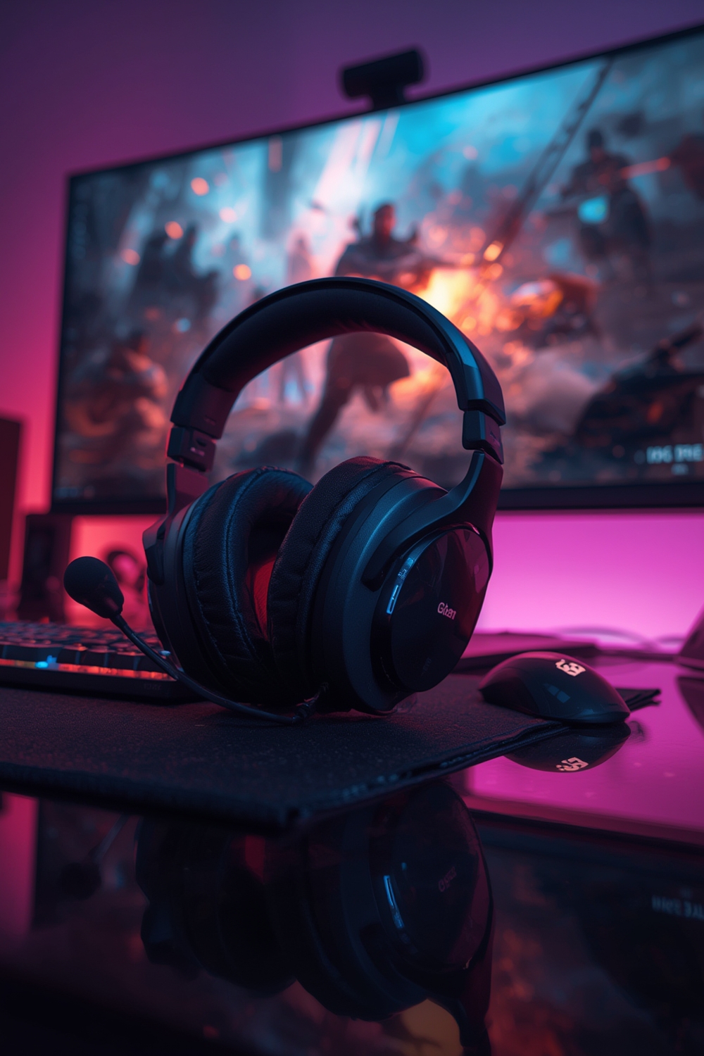 gaming headset with surround sound - Illustration 1