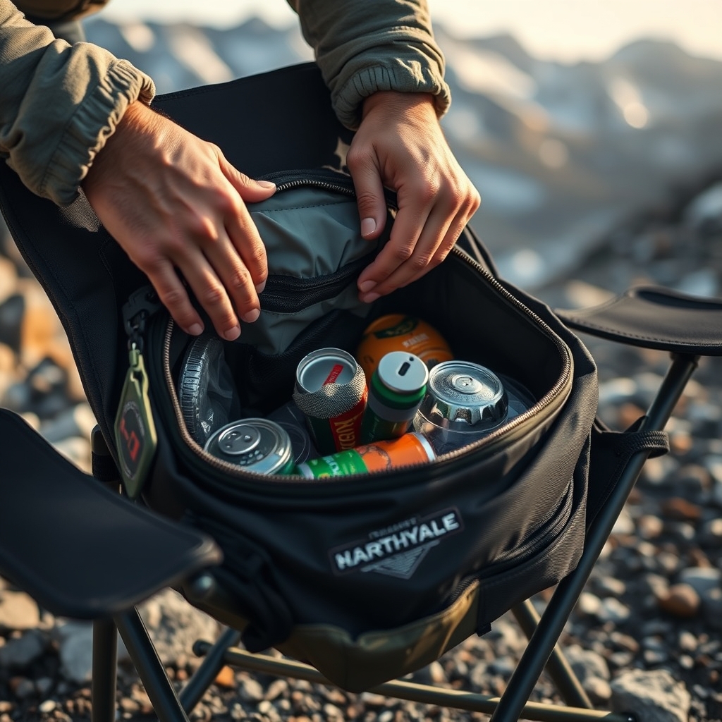 mountain summit gear cooler chair - Illustration 2