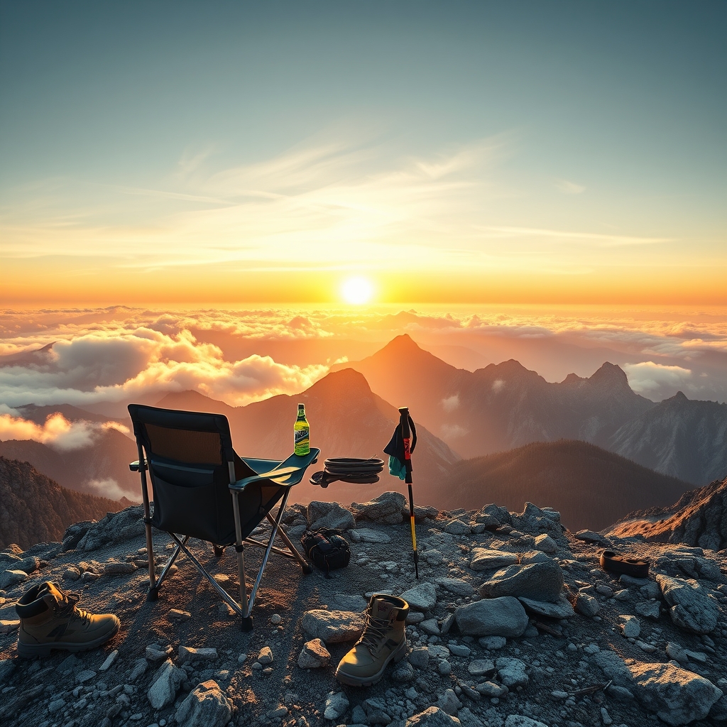 mountain summit gear cooler chair - Illustration 1