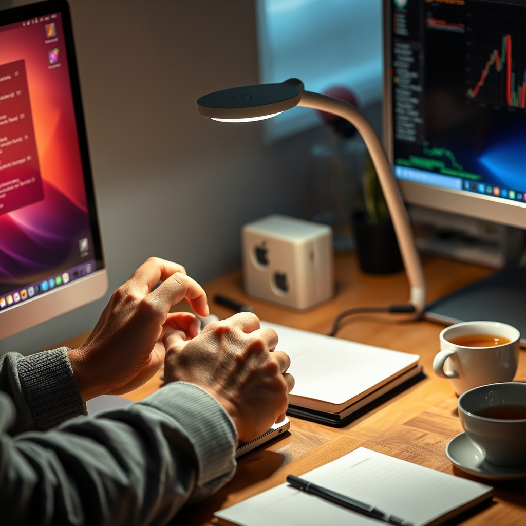 monitor lamp in action