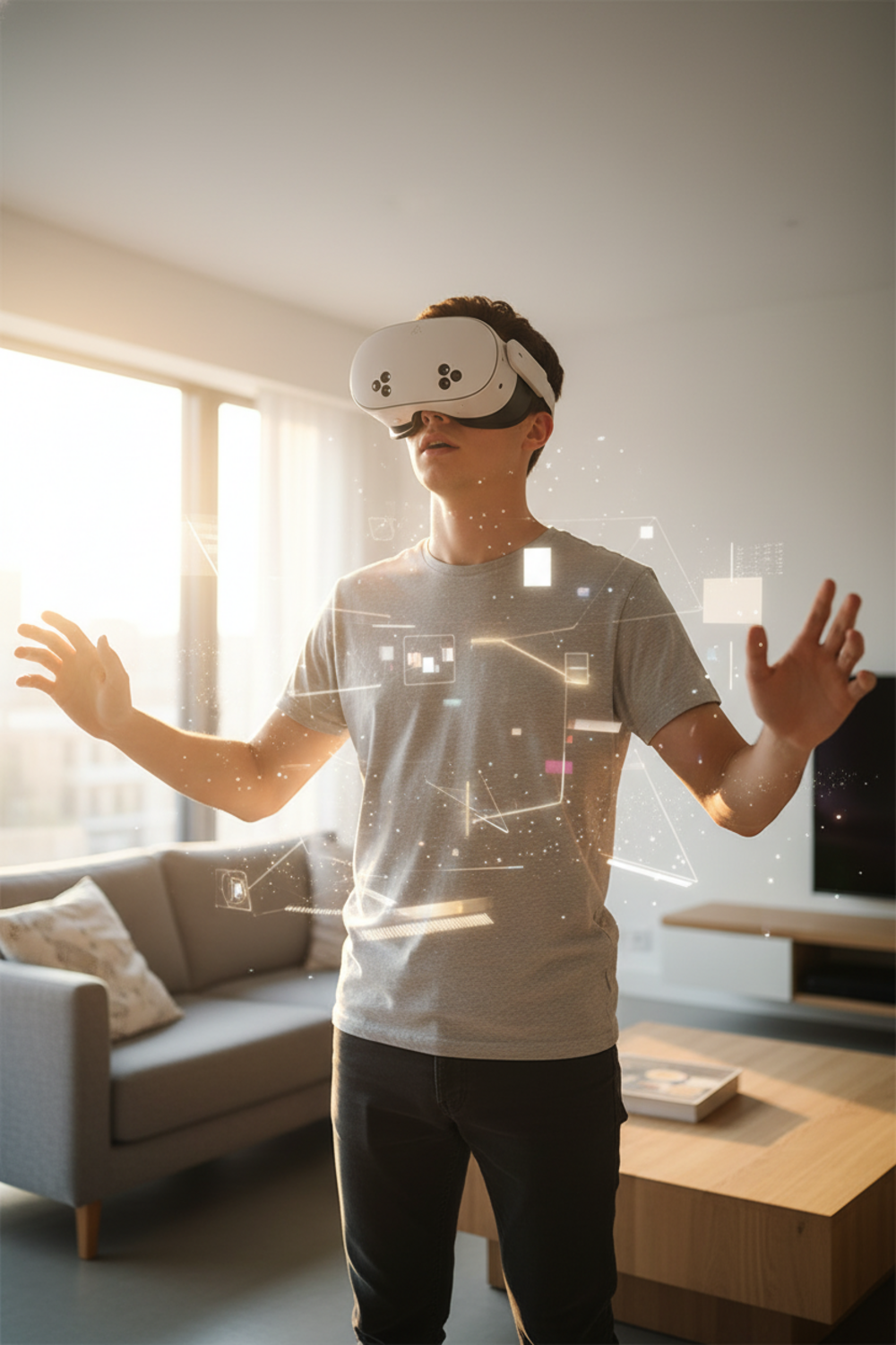VR headset product view