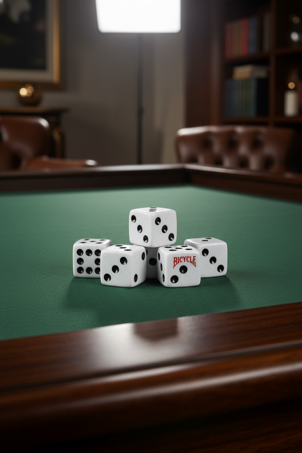 bicycle dice in action