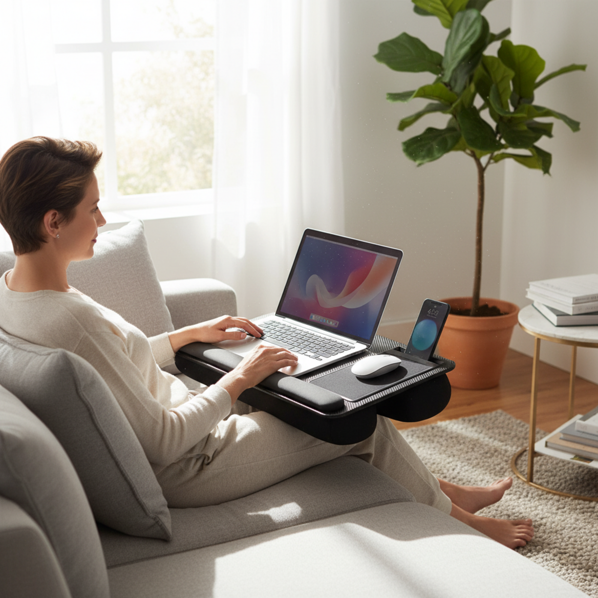 cushioned laptop desk