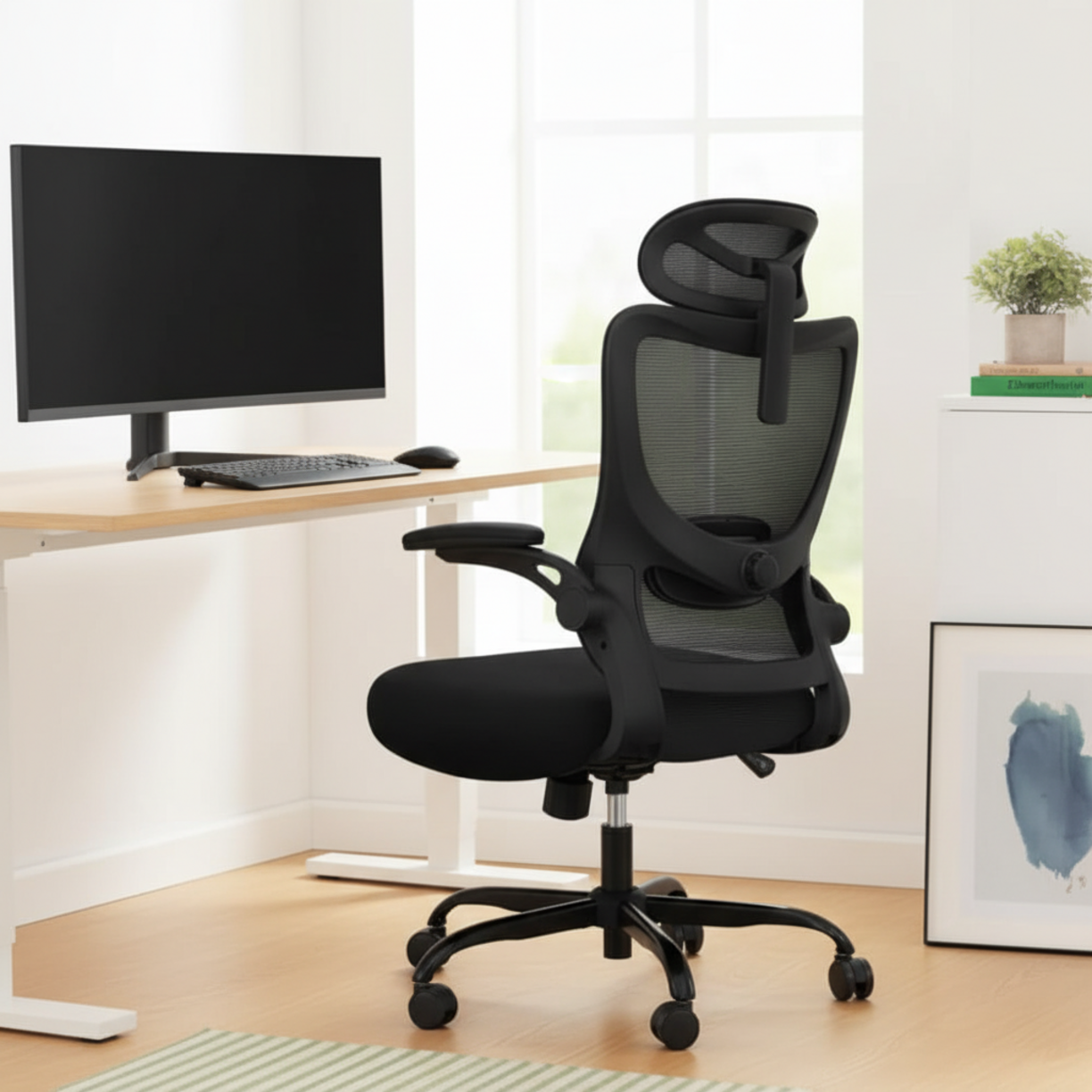 ergonomic chair in action