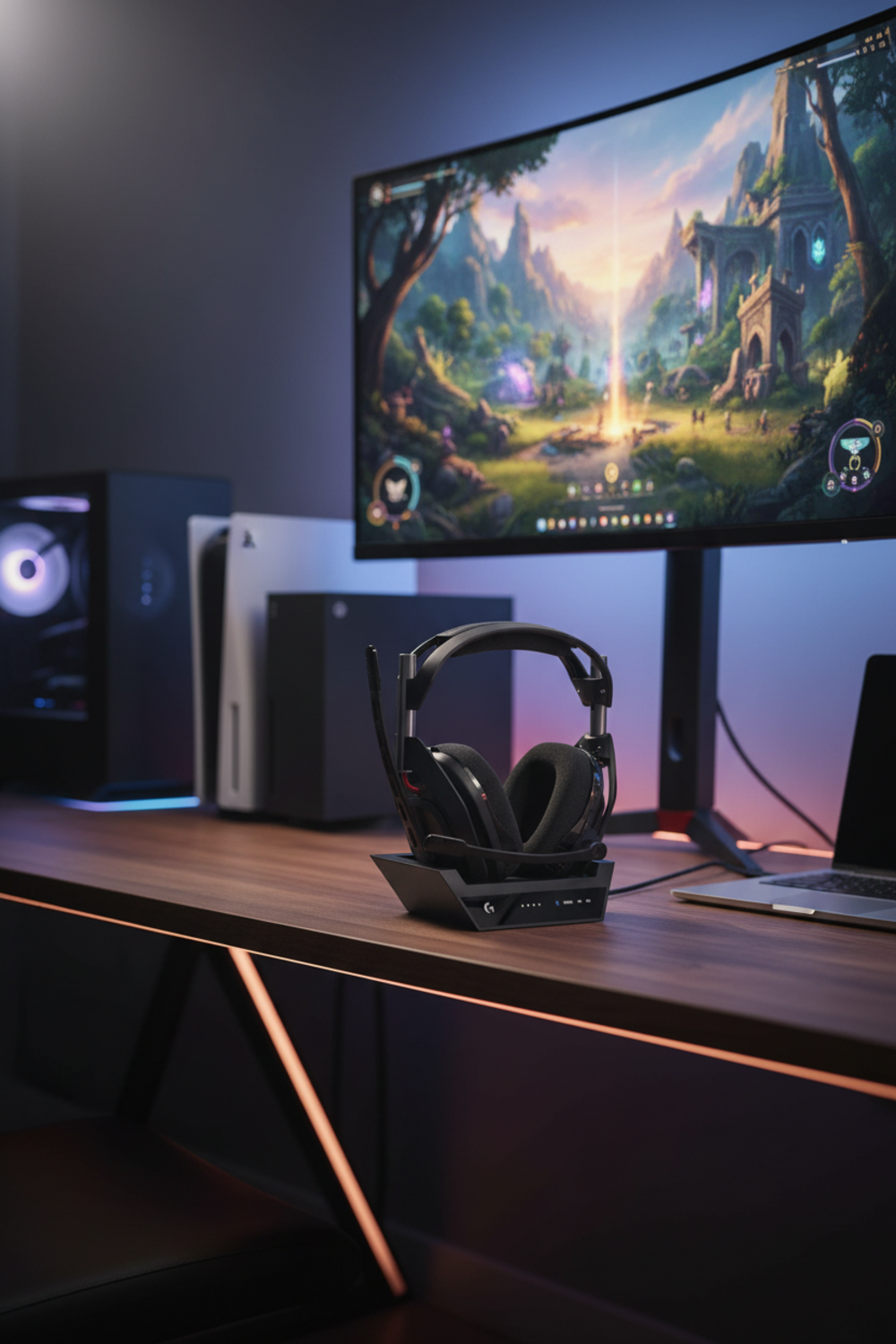 gaming headset in action