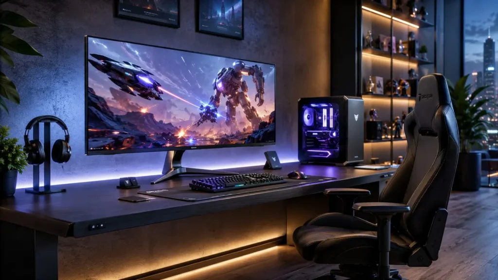 AI monitor for gaming; AI upscaling gaming monitor; adaptive brightness gaming monitor; low latency AI monitor; best AI gaming monitor 2026