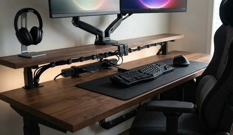 PC gaming setup essentials; desk setup essentials for gamers; gaming room essentials; minimalist gaming setup essentials; budget gaming setup essentials gaming