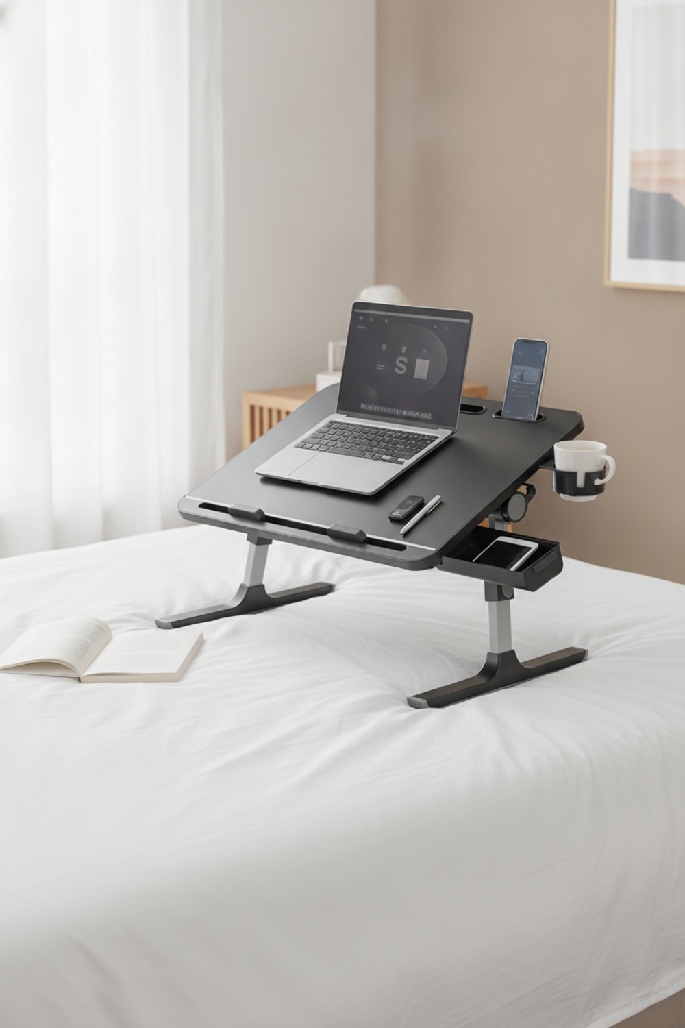 laptop desk in action