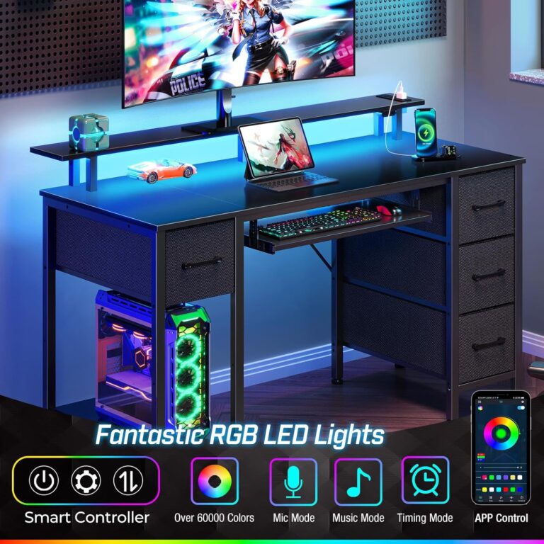 LED gaming desk