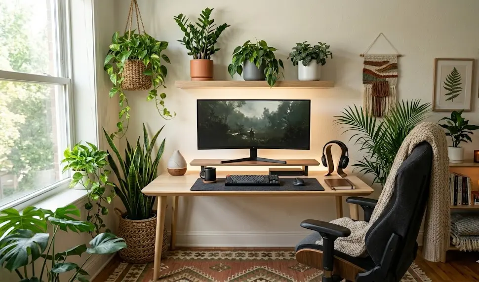 Biophilic Gaming Setup: 7 Amazing Ways to Boost Focus (Proven Guide) 4 biophilic gaming setup