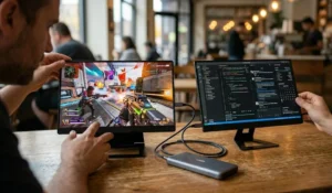Portable Gaming Monitor: 7 Best Ways to Boost Battery Life (Proven Guide) 3 144Hz portable monitor, USB-C OLED monitor, pass-through charging display, 10-point touch screen monitor gaming