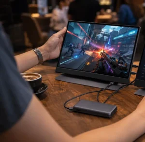Portable Gaming Monitor: 7 Best Ways to Boost Battery Life (Proven Guide) 2 144Hz portable monitor, USB-C OLED monitor, pass-through charging display, 10-point touch screen monitor gamer