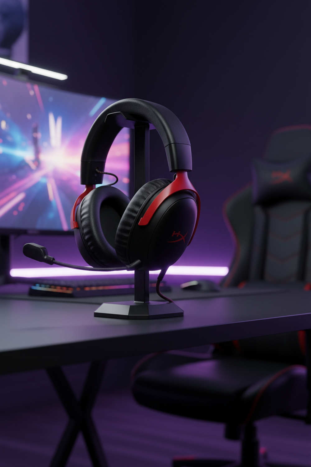 gaming headset in action