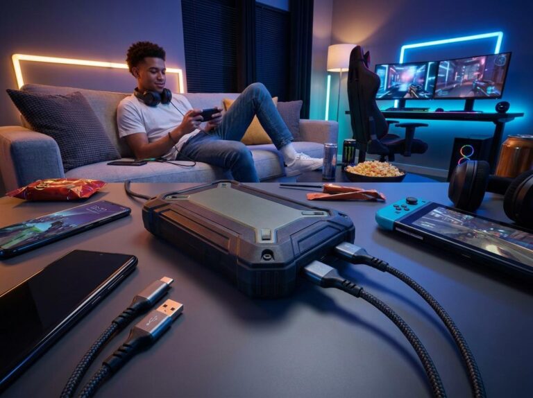 power bank for gaming phones, 65W power bank mobile gaming, long battery gaming accessory gamer