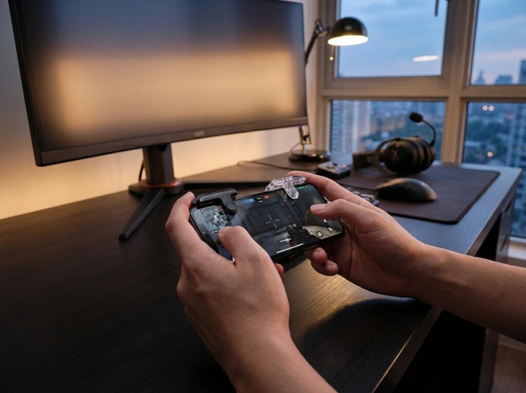 phone triggers for FPS games, COD Mobile controller buttons, smartphone shooting game accessories gamer