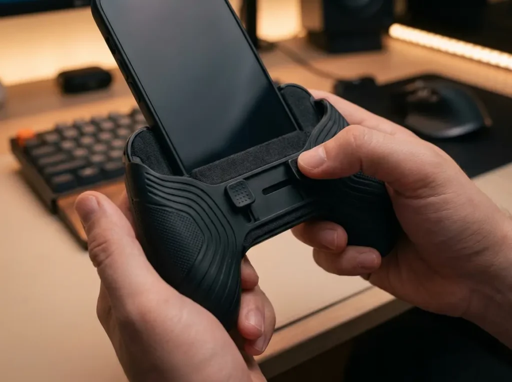 best phone grip for gaming, smartphone controller grip, anti fatigue gaming accessory gaming