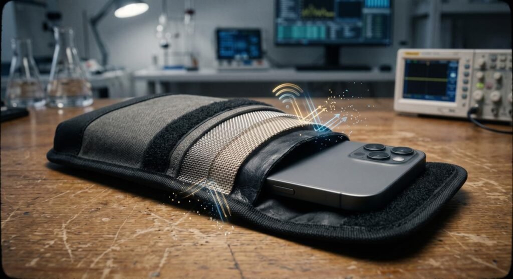 signal blocking bag; rfid phone pouch gamer