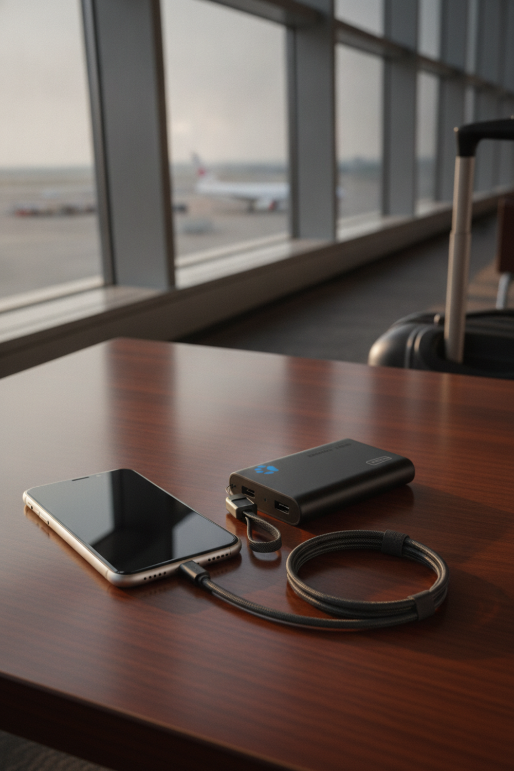 portable charger in action